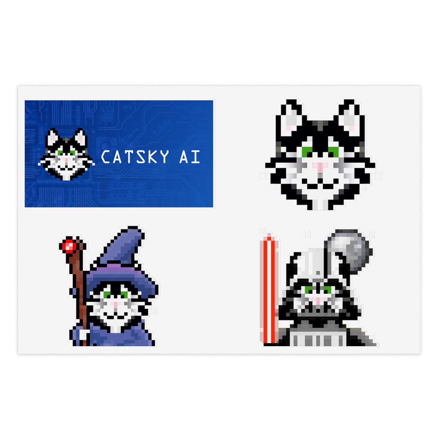 Silly Cat Sticker Sheets