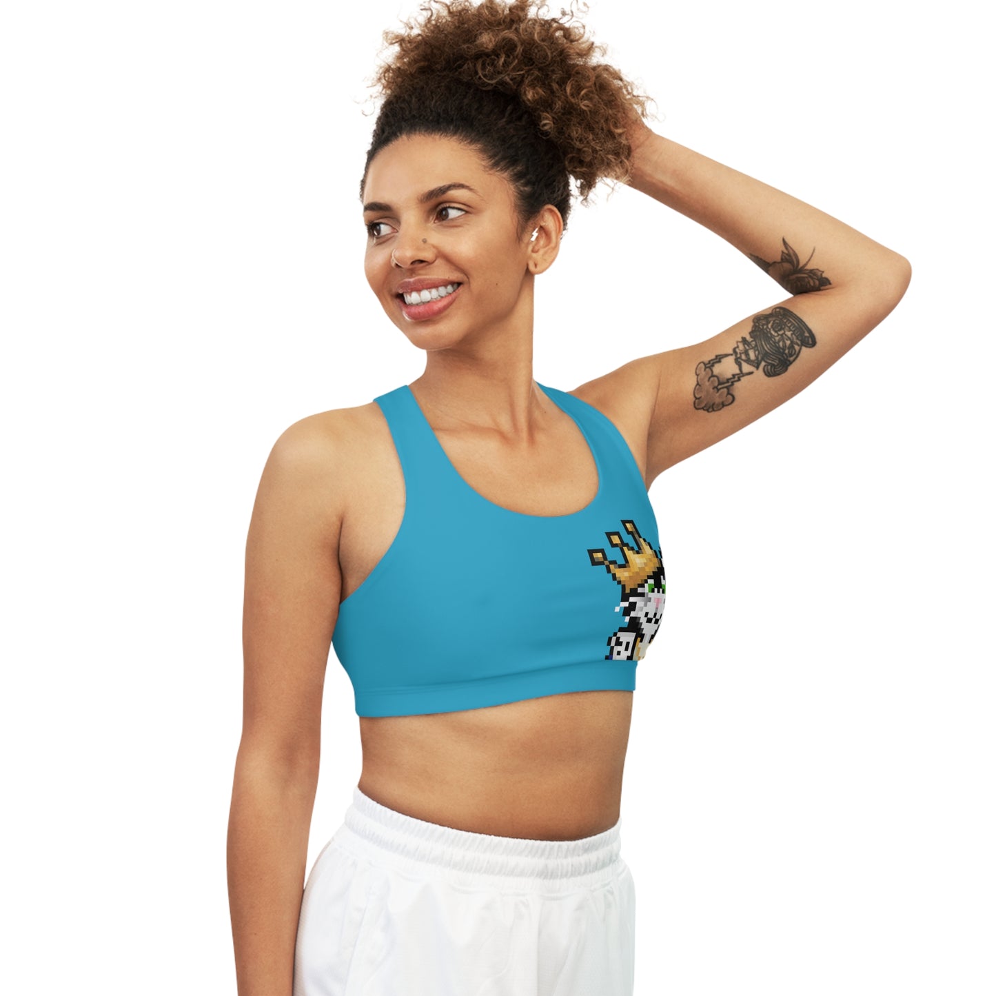 Seamless Catsky Sports Bra (AOP)
