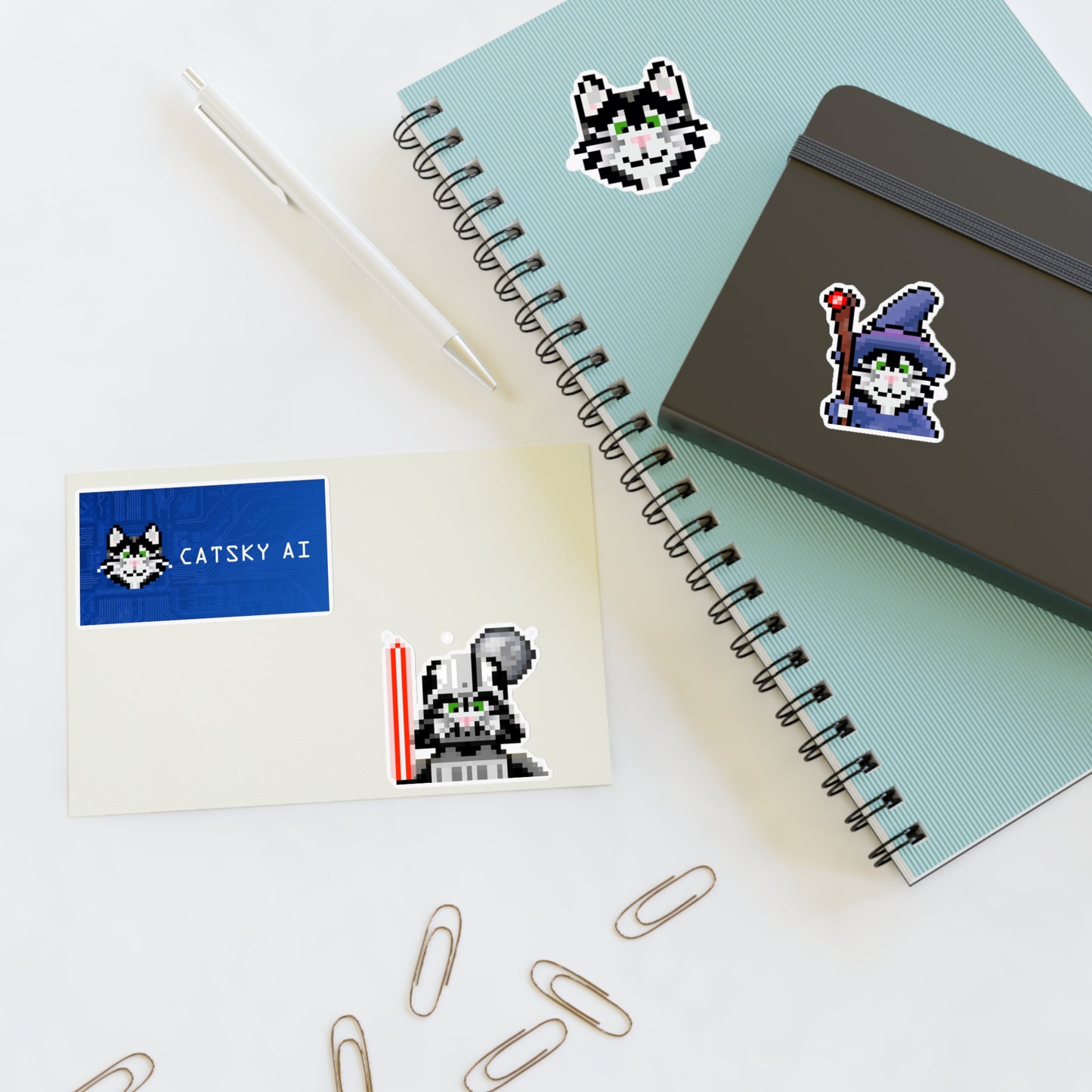 Silly Cat Sticker Sheets