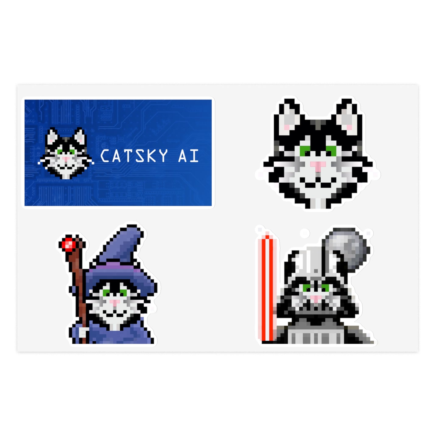 Silly Cat Sticker Sheets