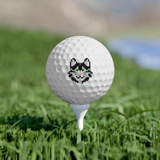 Purrrrrfect Catsky Golf Balls, 6pcs
