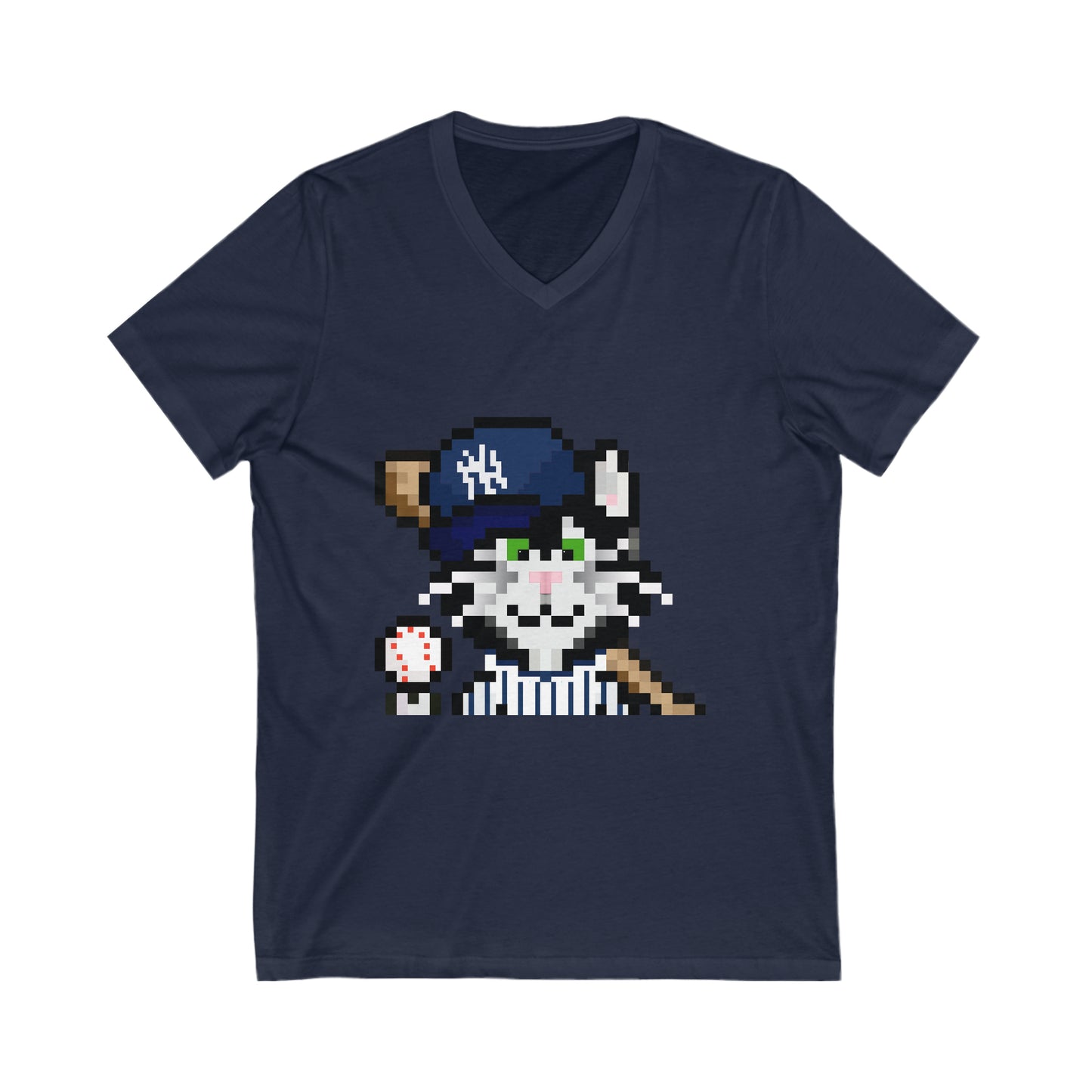 Unisex Jersey Short Sleeve V-Neck Tee