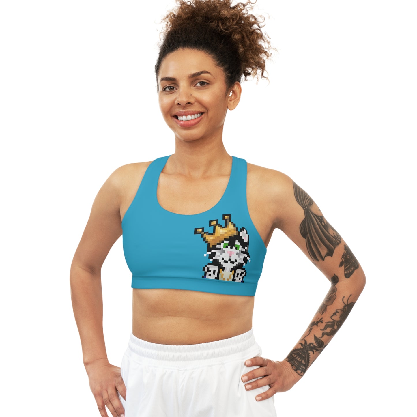 Seamless Catsky Sports Bra (AOP)