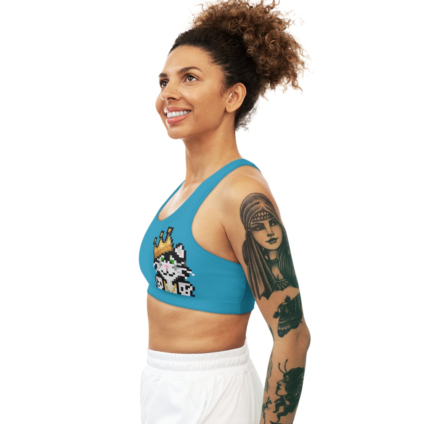 Seamless Catsky Sports Bra (AOP)