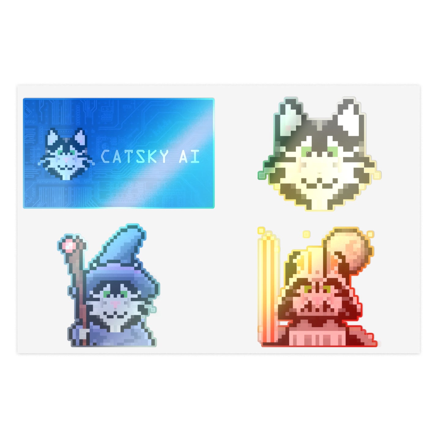 Silly Cat Sticker Sheets