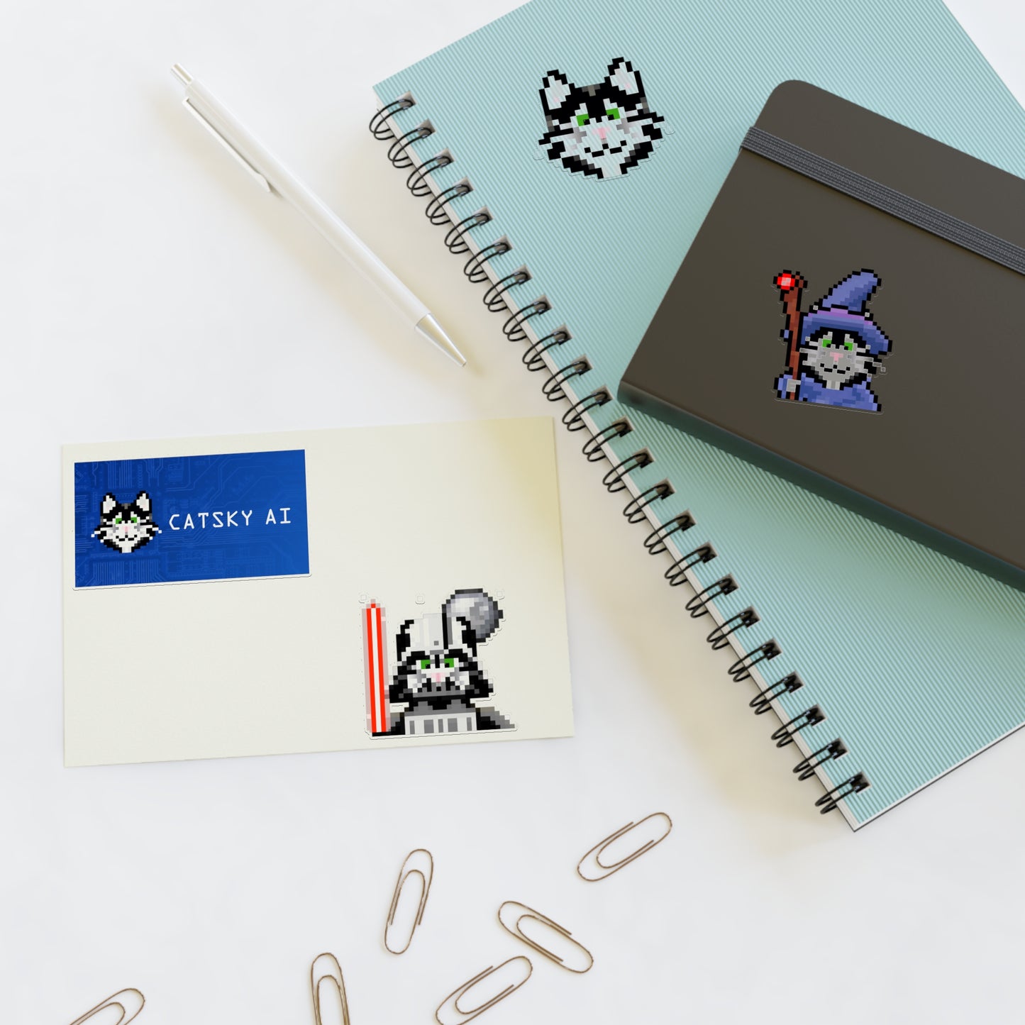 Silly Cat Sticker Sheets