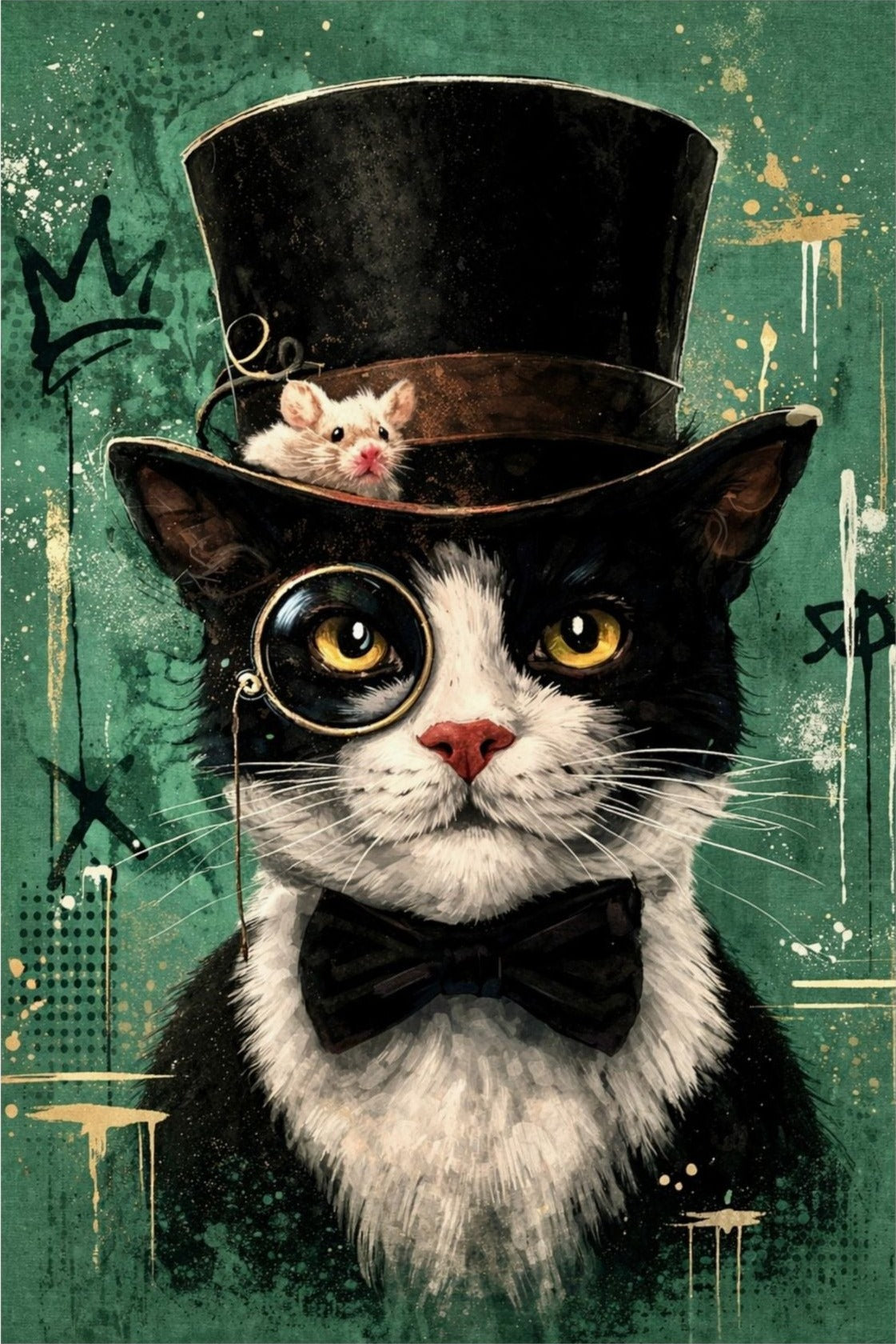 Steampunk Cat Poster